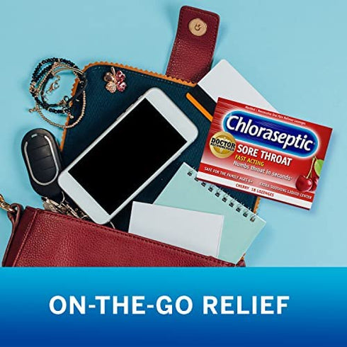 Chloraseptic Sore Throat Lozenges, Cherry 18 Count
