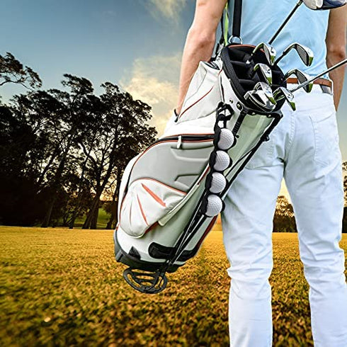 RE GOODS Golf Ball Holder - Holds 4 Golf Balls, Easy Attachment to Bag or Cart, Gift Accessories for Men and Women