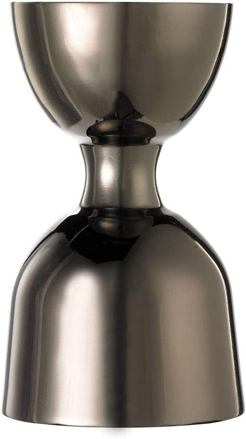 Barfly M37006BK Heavy-Duty Straight Rim Bell Jigger, 1 oz x 2 oz, Gun Metal Black