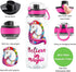 Home Tune 30oz Water Drinking Bottle - Tritan BPA Free, Chug Spout, Push-Button Flip Lid, Time Marker, Lightweight, Leak-Proof Water Bottle with Cute Print Design for Girls & Boys