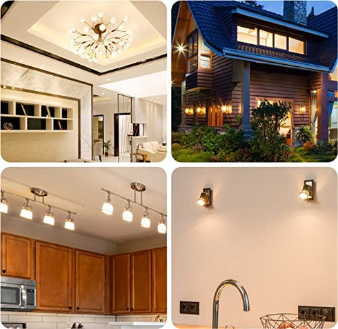 DiCUNO G4, GU5.3 Bi-Pin Ceramic Base Socket, MR16, MR11 Halogen Incandescent LED Bulb Holder Wire Connector (12pcs)