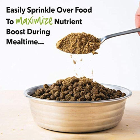 iHeartDogs Dog Food Topper - Freeze-Dried Raw Dog Food Seasoning - Grain Free Superfood Meal Mixer (Chicken, 3 Ounce)