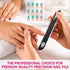 ZMOI Professional Nail Files, 12 PCS Washable Double Sided Emory Board 100/180 Grit for Natural/Acrylic Nails, Waterproof and Durable Design, Ergonomic and Practical, Ideal for Salon, Home Use