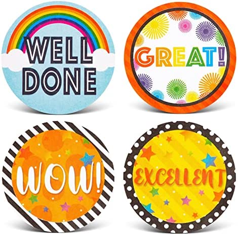 1000 Pieces Motivational Classroom Stickers for Kids, Student Rewards, Teachers Supplies (1.5 Inches)
