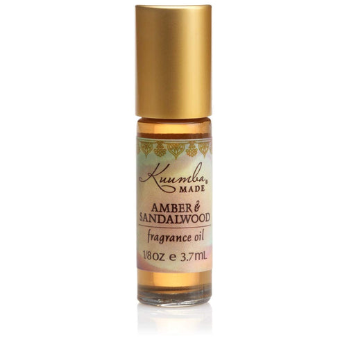 Kuumba Made Amber & Sandalwood Fragrance Oil Roll-On .125 Oz / 3.7 ml (1-Unit)