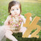 Wooden Half Sign 1/2 Baby Birthday Party Supplies Photo Prop for 6 Months Birthday Birthday Decor Age Sign Large Numbers