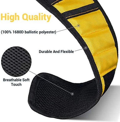Magnetic Wristband Christmas Stocking Stuffers - Cool Gadgets Birthday Gifts Ideas for Men Women Dad Husband Him Boyfriend Teenagers, Cool Stuff Magnet Wrist Tools Belt Holder for Holding Screws Drill