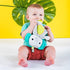Bright Starts Snuggle & Teethe Plush Teething Baby Toy - Elephant, Crinkle Fabric, Ages 0 Months +