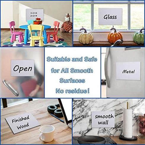 Dry Erase Whiteboard Sticker for Fridge, 16.5×11.7in Removable Whiteboard Sheet for Non-Magnetic Stainless Steel Glass Door w/ 2 Markers & 1 Eraser, Washable Sticky Note, No Residue, Any Shiny Surface