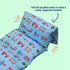 Wildkin Kids Floor Lounger for Boys and Girls, Travel-Friendly and Perfect for Sleepovers,Requires 4 Standard Size Pillows (Not Included),Measures 69.5 x 27 Inches (Trains, Planes and Trucks)