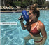 BLUE SMALL - Human Bobber Inflatable Floating Drink Holder – Beverage Bobber Drink Float for Tumblers, Yeti, Tervis, or Wine Bottle in the Hot Tub, Pool or Boat (SMALL 12oz Cans or Bottles)