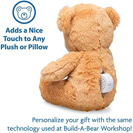 VoiceGift 20 Second Mini-Me Voice Recorder, Record Custom Message for Plush Toy, Stuffed Bear Toy, Baby Doll Toy, and Pillow