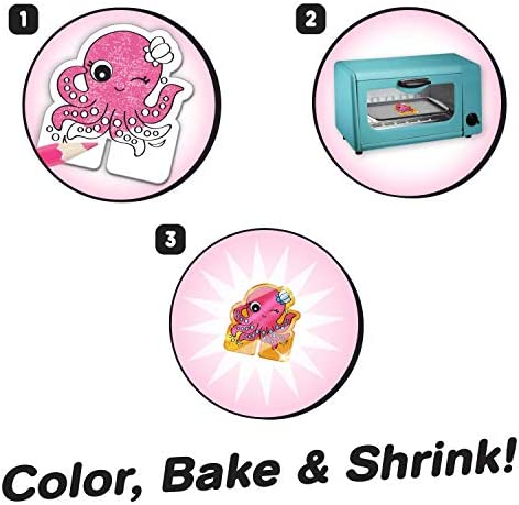 Just Play Shrinky Dinks Minis Mermaids, Kids Art and Craft Activity Set