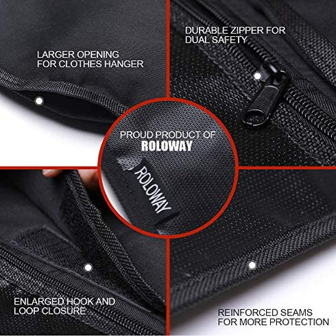 ROLOWAY Hanger Diversion Fireproof Safe with Small Fireproof Bag - Hidden Safe Compartment for Home & Travel - Secret Safe for Money Stash, Cash Hiding - Water Resistant Pocket Safe Under Clothes