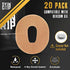 Skin Grip Adhesive Patches for Dexcom G6 CGM (20-Pack), Waterproof & Sweatproof for 10-14 Days, Pre-Cut Adhesive Tape, Continuous Glucose Monitor Protection (Tan)