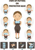 Disposable Face Masks (Black) 50PCS
