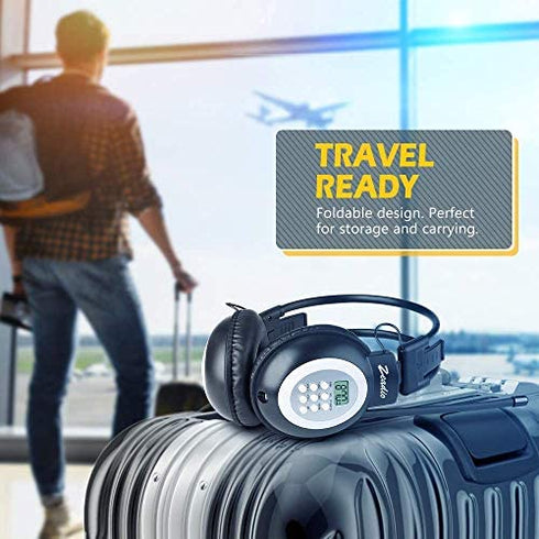 Zeadio Walkman Headphone Radio, FM Stereo Headset Radio Receiver