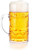 32oz Plastic Beer Mug Bierstein (1 liter) with Handles, Reusable, Dishwasher Safe, Plastic for Indoor/Outdoor Use