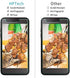 2-Pack HPTech Screen Protector For LG Rebel 4 LTE, Lml212vl Tempered Glass, 9H Hardness, Easy to Install, Bubble Free