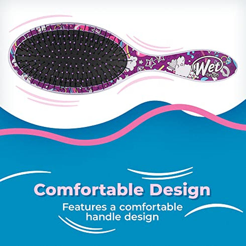 Wet Brush Original Detangler Brush - Llama, Happy Hair - All Hair Types - Ultra-Soft Bristles Glide Through Tangles with Ease - Pain-Free Comb for Men, Women, Boys & Girls