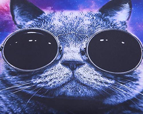 13.3-Inch to 14-Inch Laptop Sleeve Case Neoprene Carrying Bag with Hidden Handles for MacBook/Notebook/Ultrabook/Chromebooks (Blue cat)