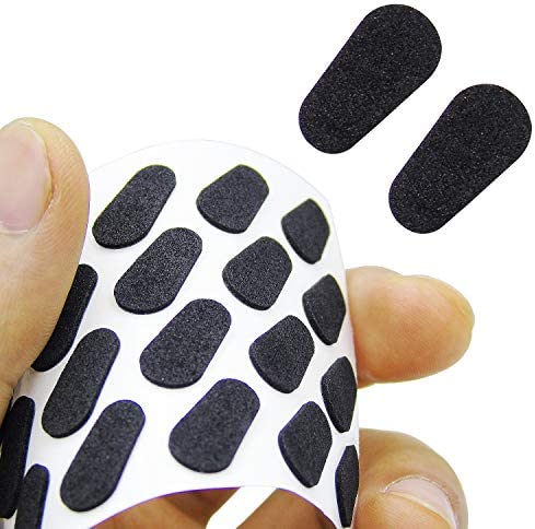 60 Pairs Adhesive Eyeglass Nose Pads Soft Foam Nose Pads Self Anti-Slip Eyeglass Nose Pads Thin Nosepads for Eyeglasses Sunglasses (Black)