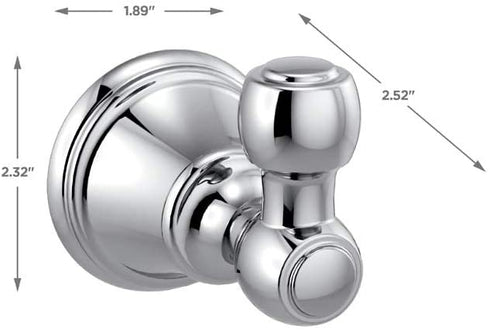 DELTA FAUCET 73235 Woodhurst Robe Hook, Chrome