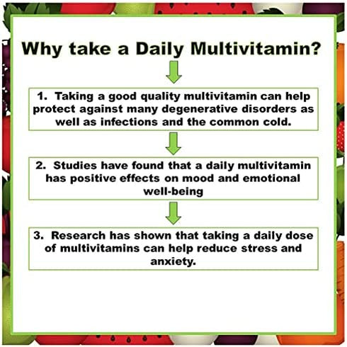 120 Multivitamin Fruit and Vegetable Liquid Capsules, Loaded Multivitamins, Supplements by SJJ Depot, Multiple Vitamin has Joint Heart Brain Antioxidants, Daily Women Men Senior Adult Multi Vitamins