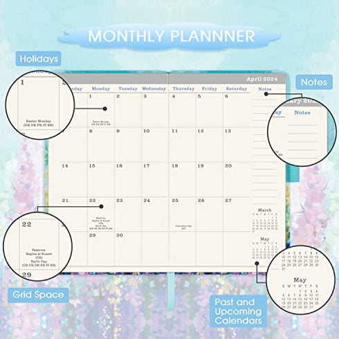 2023-2025 Pocket Planner/Calendar - Monthly Pocket Planner/Calendar with 63 Notes Pages, January 2023 - December 2025, 3.8" x 6.3", 3 Year Monthly Planner with Inner Pocket and Pen Hold - Painting Oil
