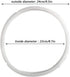Silicone Sealing Ring Clear + Pressure Cookers Gasket + Universal Replacement Floater and Sealer for 5/6 Quart Models