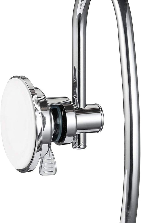 JiePai Vacuum Suction Towel Holder,Modern Shower Towel Ring,Washcloth Hand Towel Holder for Bathroom Kitchen Drill Free,Chrome