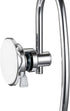 JiePai Vacuum Suction Towel Holder,Modern Shower Towel Ring,Washcloth Hand Towel Holder for Bathroom Kitchen Drill Free,Chrome