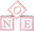 First Birthday Decorations for Girl Pink ONE Boxes ,3Pcs ONE Balloon Boxes Baby 1st Birthday Girl Decorations with 2 Set of ONE letters,DIY ONE Blocks for Pink Girls Teddy Bear Baby Shower Decorations Photoshoot Props