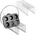SANNO Pan Pot Lid Holder Rack ,Cabinet Drawer Organization Holder Kitchen Pot Lid Rack Holder Organizer Kitchen Plate Storage Organizer and Drying Rack, Pantry 2 pack