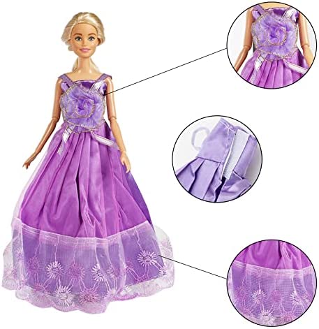 SOTOGO 12 Sets Doll Clothes for 11.5 Inch Girl Doll Handmade Doll Outfits Fashion Doll Dresses Party Wedding Dresses Doll Gowns