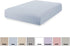 Superity Linen Fitted Sheet, 100% Cotton 200 Thread Count, Cool Breathable and Comfortable,Machine Wash and Dry (Twin 39x75, Blue)