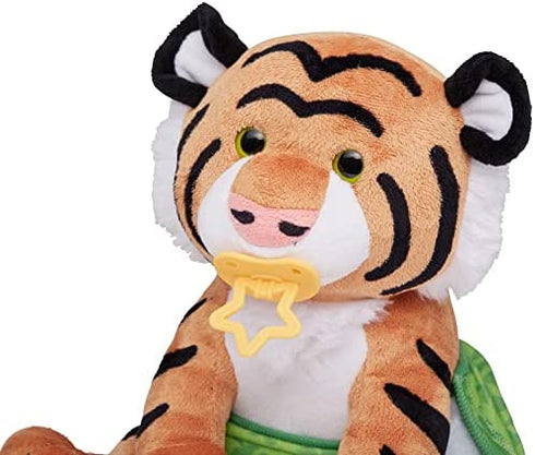 Melissa & Doug 11-Inch Baby Tiger Plush Stuffed Animal with Pacifier, Diaper, Baby Bottle