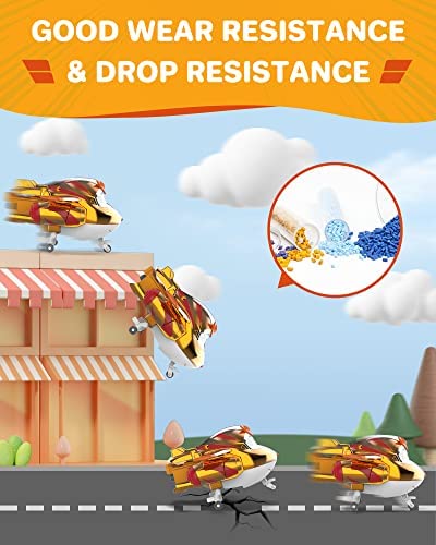 Super Wings 5" Transforming Golden Boy Airplane Toys, Vehicle Action Figure, Superwings Transforming Plane to Robot, Flying Toy Vehicle Playset, Gifts Toys for Kids, Age 3 and Up, Gold