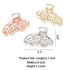 Butterfly Hair Clips for Women KISSKIKO 4 Pcs Silver and Gold Metal Small Claw Clip Cute Sparkling Hair Clip Non-Slip Rose Gold Thick Hair Thin Hair Claw Fancy Combination Hair Accessories Gift