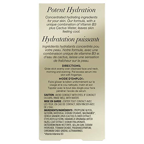 Face Serum by Olay, Skin Cooling Serum Stick with Vitamin B3 and Cactus Water, 0.47 Fl Oz