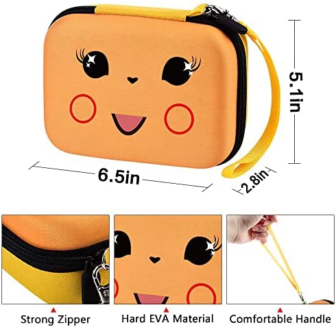 GWCASE Card Holder Compatible with PM TCG Booster Packs. Organizer Storage Collection Case for Football Baseball Cards. Deck Box for 400+ Game Cards with Removable Dividers (Yellow)
