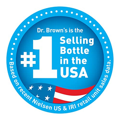Dr. Brown’s Natural Flow® Anti-Colic Options+™ Wide-Neck Sippy Bottle Starter Kit, 9oz/270mL, with Level 3 Medium-Fast Flow Nipple and 100% Silicone Soft Sippy Spout, Pink, 6m+