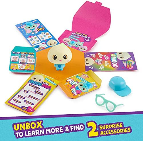 My Squishy Little Dumplings – Interactive Doll Collectible With Accessories – Dot (Blue)