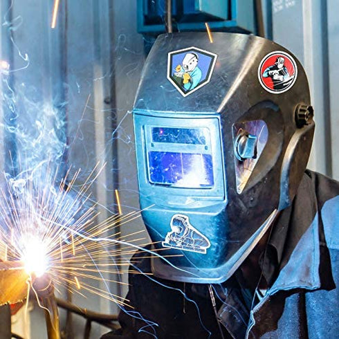 200 pieces Welding Stickers Hard Hat Stickers Welder Stickers Decals, Tool Box Stickers Funny Stickers for Helmet Welding Construction Iron Worker Lineman Oilfield Electrician Decals