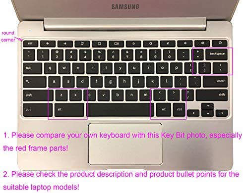 Silicone Keyboard Cover Compatible for 2017/2018 Samsung Chromebook 11, 11.6" Samsung Chromebook 2 XE500C12, 11.6" Samsung Chromebook 3 XE500C13 XE501C13 (Rainbow)
