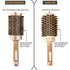 Round Brush with Ionic Boar Bristles for Blow-dry, Curling, Styling Short Hair (Chin to Neck) with Bouncy Curls & Shine, Small Ceramic Thermal Roller (1.3" Barrel, 2.4" with Bristles)