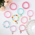 G.C 10 PCS Girls Kids Rainbow Beaded Bracelet with Cute Unicorn Rainbow Heart Star Pendant Stretchy Costume Jewelry Set Gift Play Party Favors Present Friendship Jewelry for Baby Toddler Little Girl
