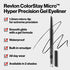 Gel Eyeliner by Revlon, ColorStay Micro Hyper Precision Eye Makeup with Built-in Smudger, Waterproof, Longwearing with Micro Precision Tip, 215 Brown, 0.01 Oz