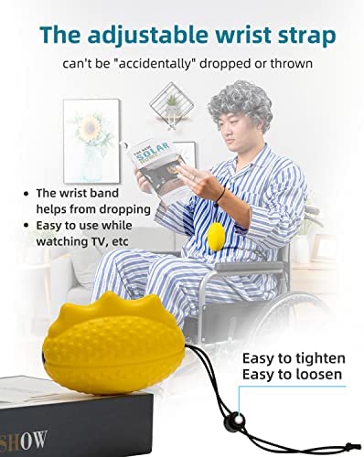 Fanwer Stress Balls for Adults and Seniors with the Adjustable Wrist Strap, Hand Exercisers for Strength, Finger Ball for Hand Therapy, Arthritis, Physical Therapy, Carpal Tunnel