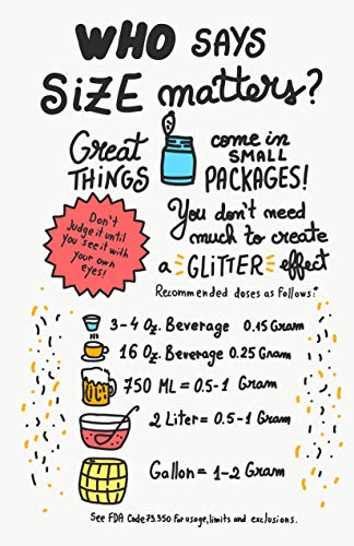 Edible Glitter for Drinks • Shiny Glitter, Shimmer Beverage Dust for Cocktails, Beer, Wine and More - Color Series Rose Gold (3 Gram)